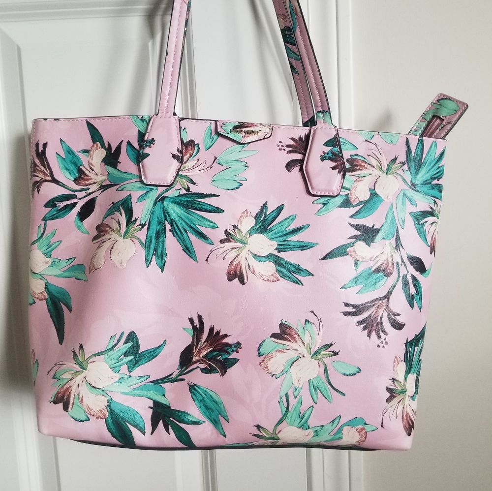 COPY - New -Ninewest pink flolar bag